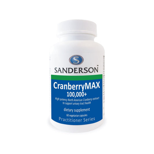 SANDERSON CranberryMax 100000+ 60 Capsules - 1st Stop Marshall's Health Shop, Gift Shop! - Heath and Natural Therapy New Brighton Christchurch - Naturopath