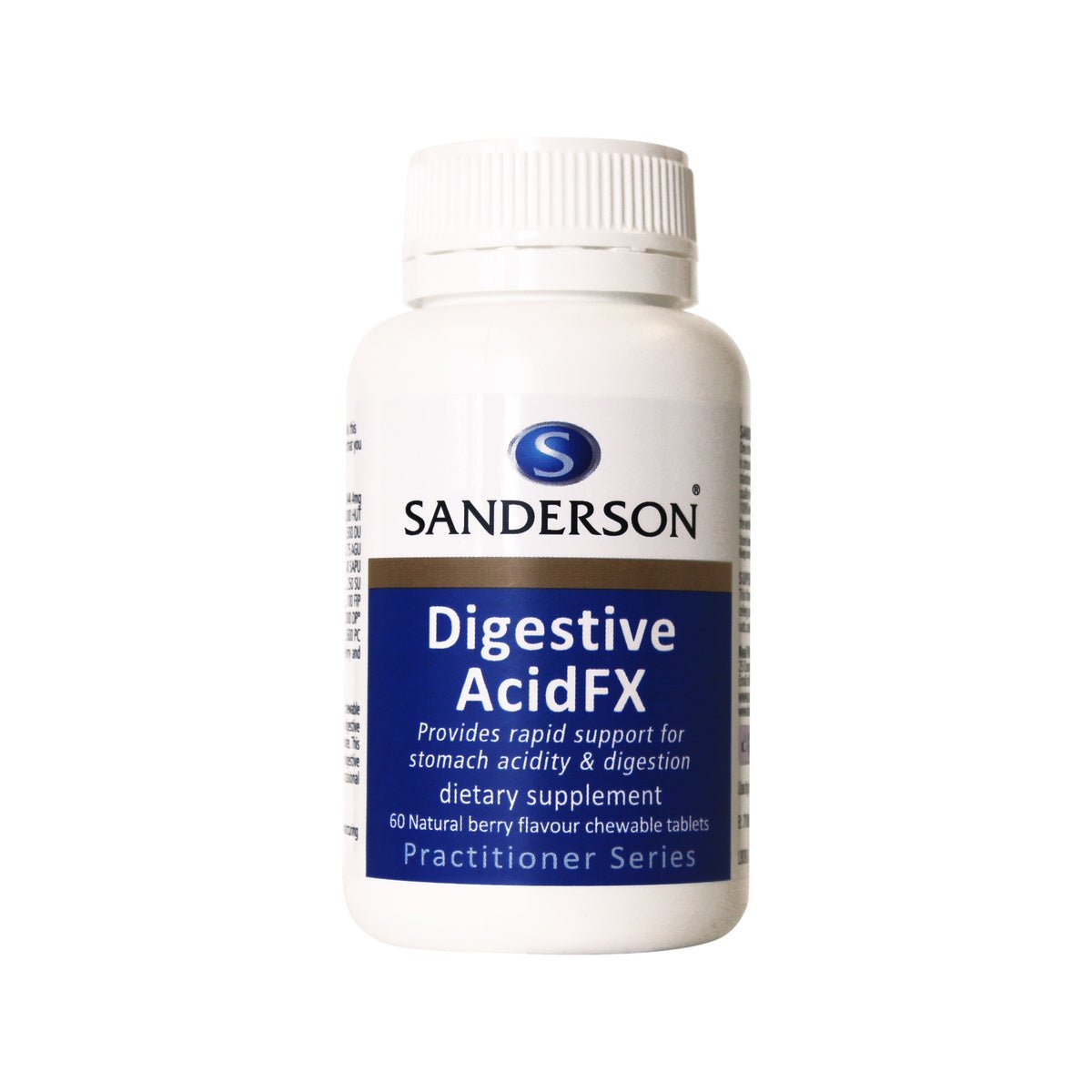 SANDERSON Digestive Acid FX 60 Chewable Tablets - 1st Stop Marshall's Health Shop, Gift Shop! - Heath and Natural Therapy New Brighton Christchurch - Naturopath