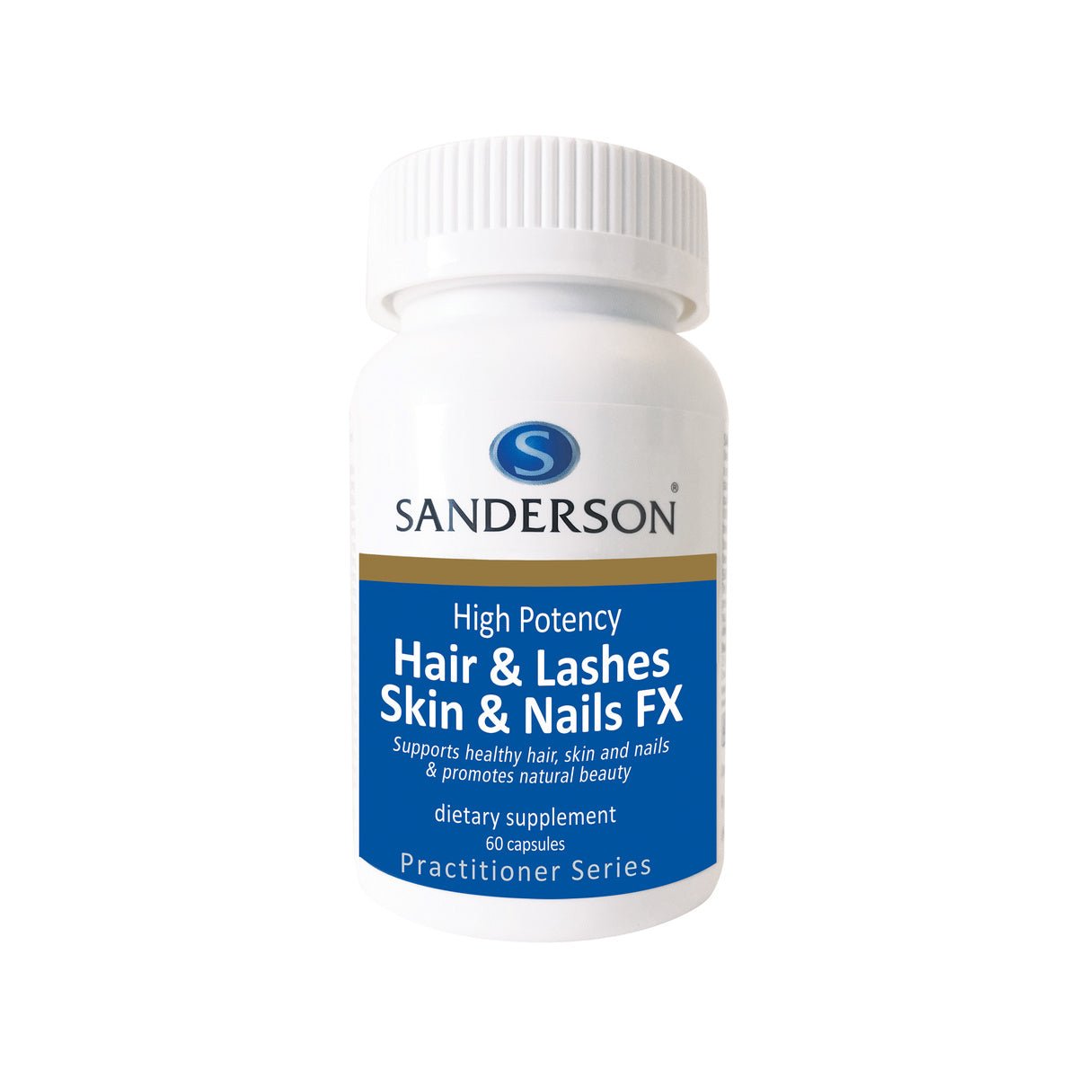 SANDERSON Hair & Lashes, Skin & Nails FX 60 Softgels - 1st Stop Marshall's Health Shop, Gift Shop! - Heath and Natural Therapy New Brighton Christchurch - Naturopath