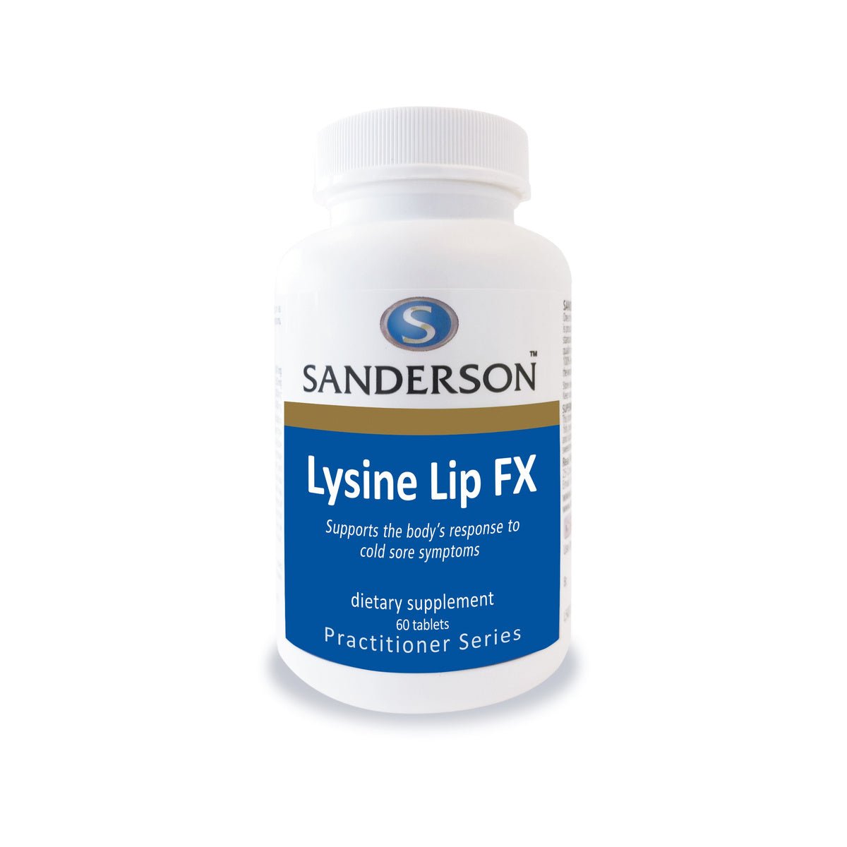SANDERSON Lysine Lip FX 60 Tablets - 1st Stop Marshall's Health Shop, Gift Shop! - Heath and Natural Therapy New Brighton Christchurch - Naturopath