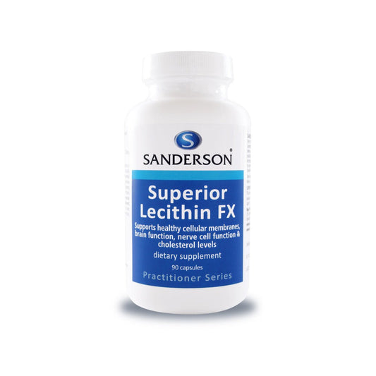 SANDERSON Non-GMO Superior Lecithin FX 90 Softgels - 1st Stop Marshall's Health Shop, Gift Shop! - Heath and Natural Therapy New Brighton Christchurch - Naturopath
