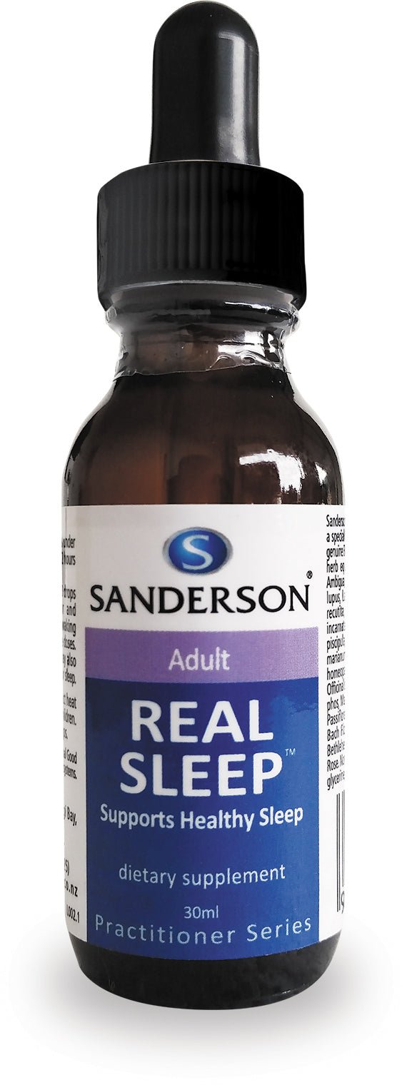SANDERSON Real Sleep Adult 30ml Drops - 1st Stop Marshall's Health Shop, Gift Shop! - Heath and Natural Therapy New Brighton Christchurch - Naturopath