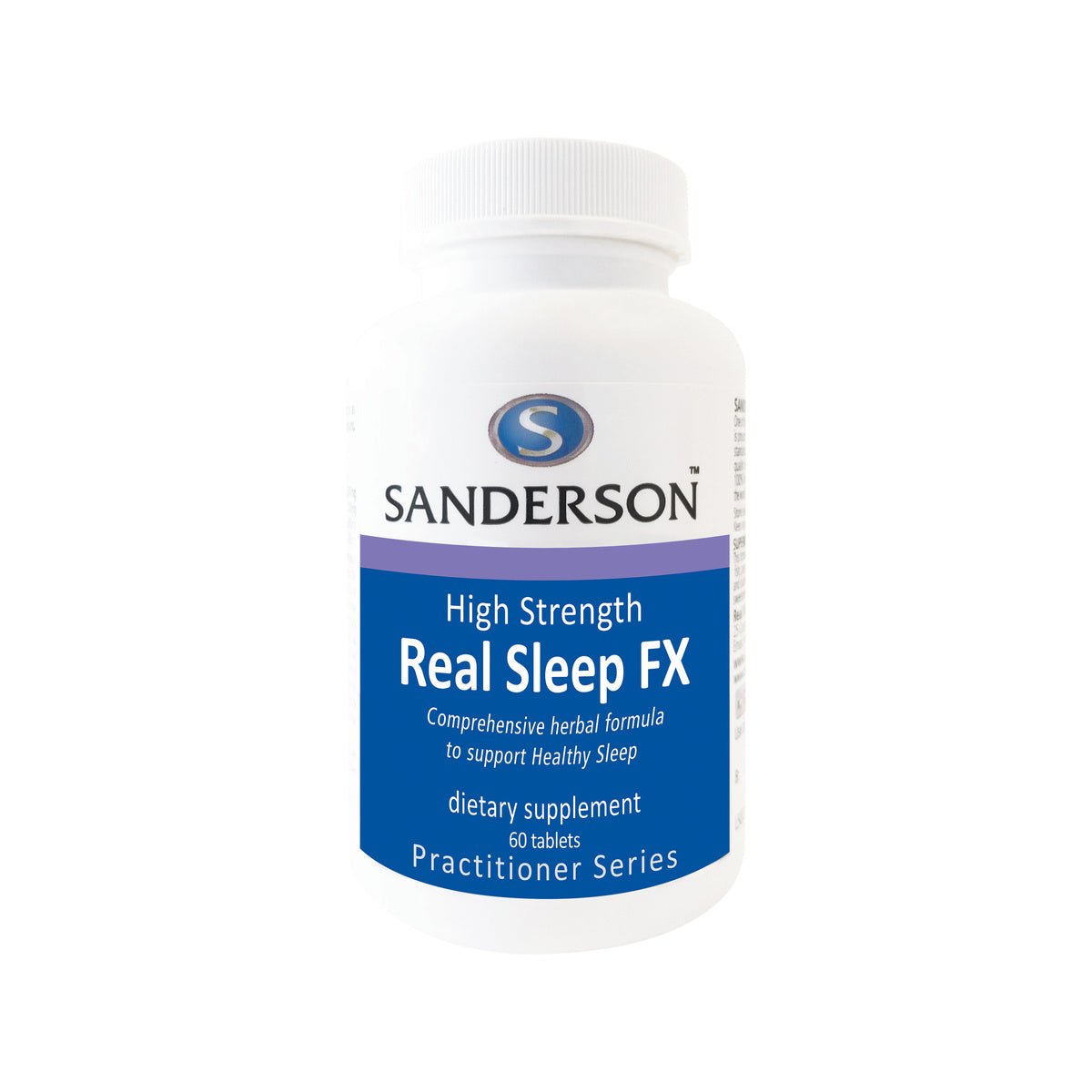 SANDERSON Real Sleep FX 60 Tablets - 1st Stop Marshall's Health Shop, Gift Shop! - Heath and Natural Therapy New Brighton Christchurch - Naturopath