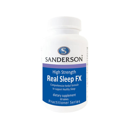 SANDERSON Real Sleep FX 60 Tablets - 1st Stop Marshall's Health Shop, Gift Shop! - Heath and Natural Therapy New Brighton Christchurch - Naturopath