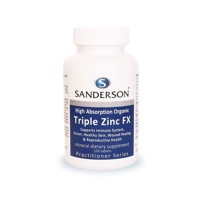 SANDERSON Triple Zinc FX Tabs 100s - 1st Stop Marshall's Health Shop, Gift Shop! - Heath and Natural Therapy New Brighton Christchurch - Naturopath