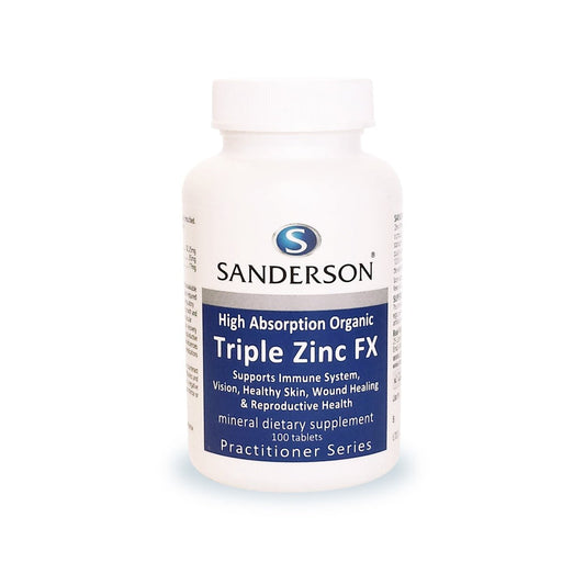 SANDERSON Triple Zinc FX Tabs 100s - 1st Stop Marshall's Health Shop, Gift Shop! - Heath and Natural Therapy New Brighton Christchurch - Naturopath