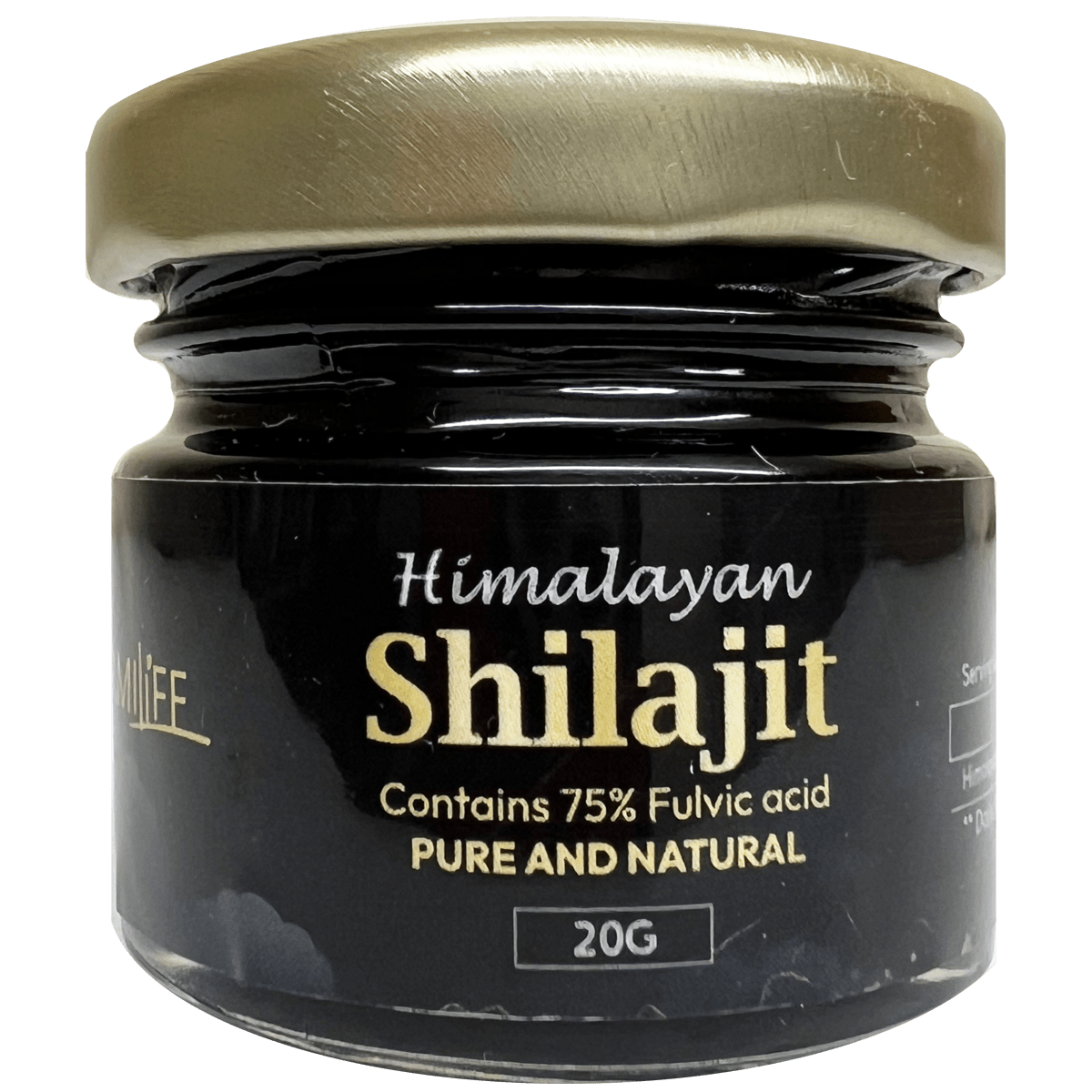 Sattvayur Himalayan Shilajit Resin, 75% Fulvic Acid, 20g Jar - MarshallsHealthShop