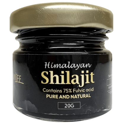 Sattvayur Himalayan Shilajit Resin, 75% Fulvic Acid, 20g Jar - MarshallsHealthShop