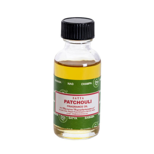 Satya Fragrance Oil 15ml Patchouli - 1st Stop Marshall's Health Shop, Gift Shop! - Heath and Natural Therapy New Brighton Christchurch - Naturopath