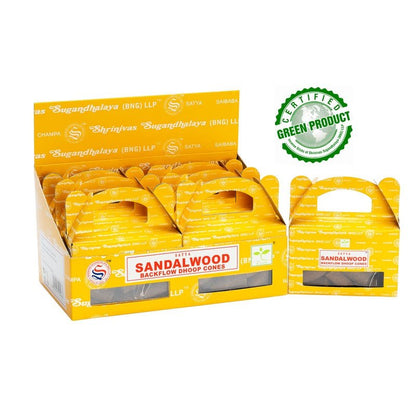 Satya Sandalwood Backflow Cone - MarshallsHealthShop
