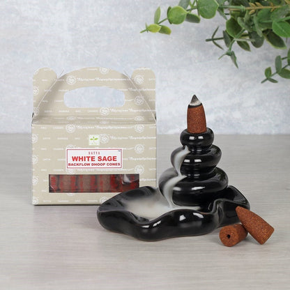 Satya White Sage Backflow Cone - MarshallsHealthShop