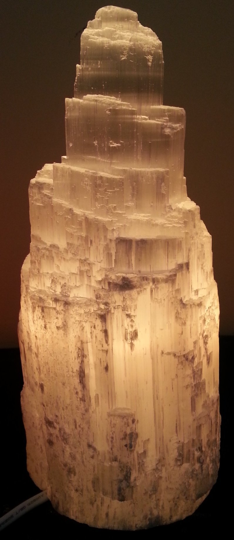 Selenite Electric Lamp 10x20cm (S20) - MarshallsHealthShop