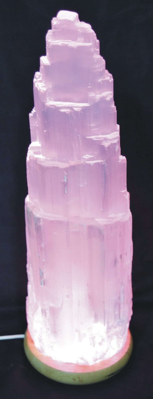 Selenite Lamp BIG 20cm - MarshallsHealthShop