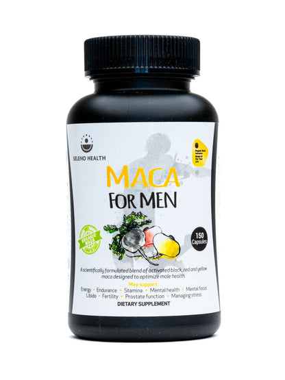Seleno Maca For Men 150 Caps - 1st Stop Marshall's Health Shop, Gift Shop! - Heath and Natural Therapy New Brighton Christchurch - Naturopath