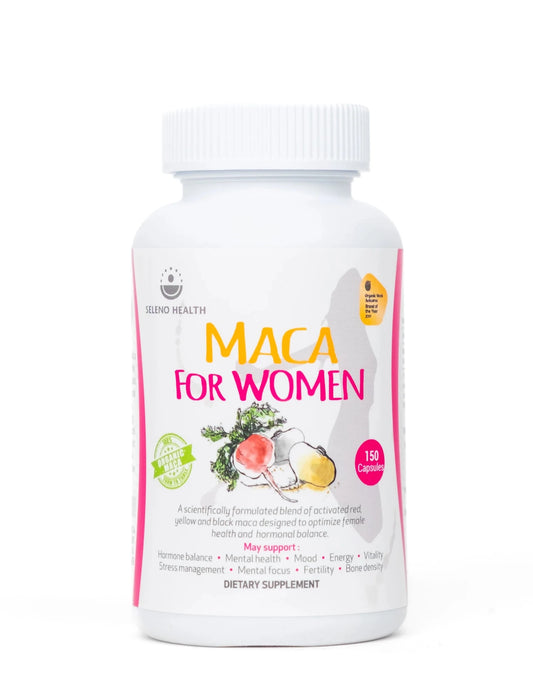 Seleno Maca For Women 150 Caps - 1st Stop Marshall's Health Shop, Gift Shop! - Heath and Natural Therapy New Brighton Christchurch - Naturopath