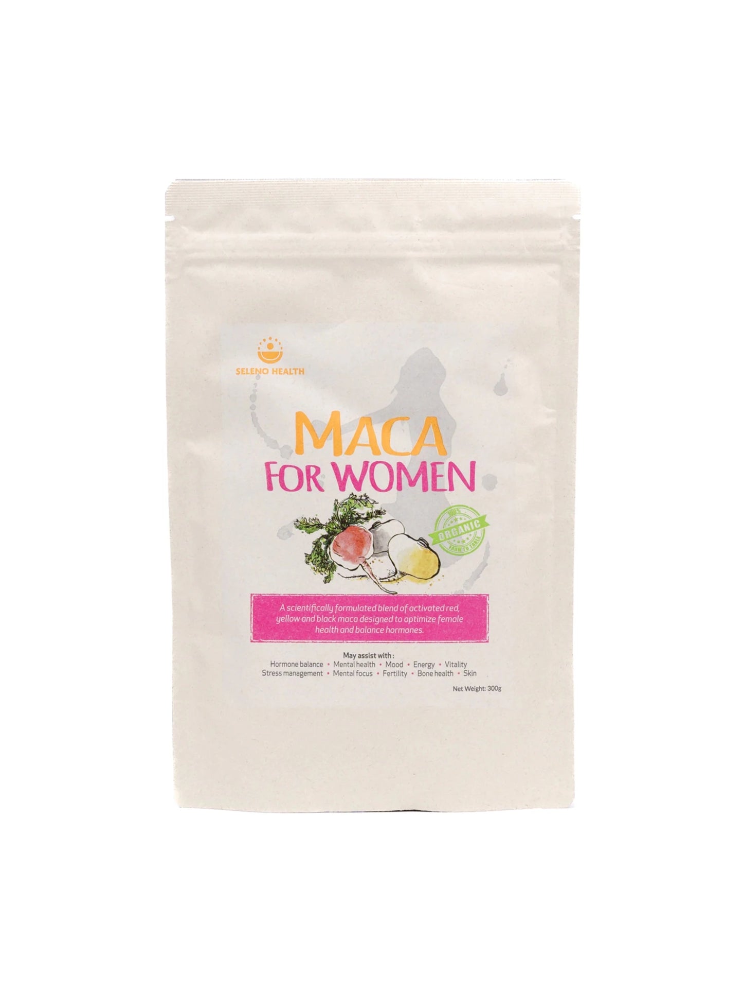 Seleno Maca for Women Powder - Hormonal Support 300g - 1st Stop Marshall's Health Shop, Gift Shop! - Heath and Natural Therapy New Brighton Christchurch - Naturopath