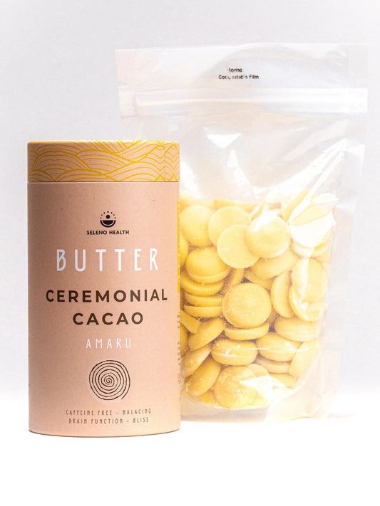 Seleno Organic Premium Cacao Butter Drops - 250 grams - 1st Stop Marshall's Health Shop, Gift Shop! - Heath and Natural Therapy New Brighton Christchurch - Naturopath