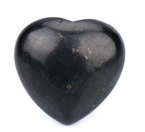Shungite Heart Black - MarshallsHealthShop
