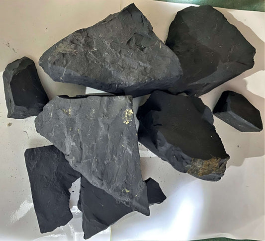 Shungite Rough Stone Assorted Size

Shungite can protect against harmful Electromagnetic Fields (EMF) by absorbing the radiation.

It is also a carbon-rich stone that is helpful in reducing oxidative stress.

Size: 10 cm approx

1st Stop, Marshall's Health Shop, Gift Shop!

SKU: SGRS