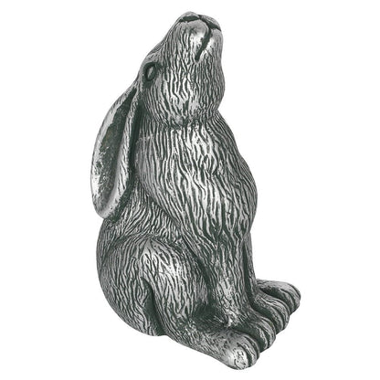 Silver Terracotta Moon Gazing Hare - MarshallsHealthShop