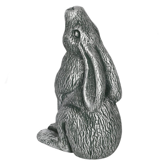 Silver Terracotta Moon Gazing Hare - MarshallsHealthShop