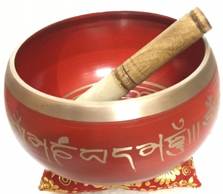 Singing Bowl Large Red - MarshallsHealthShop
