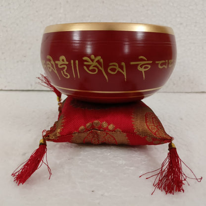 Singing Bowl Medium Red SBMR - 1st Stop Marshall's Health Shop, Gift Shop! - Heath and Natural Therapy New Brighton Christchurch - Naturopath