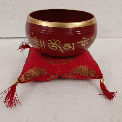 Singing Bowl Small Red SBSR - 1st Stop Marshall's Health Shop, Gift Shop! - Heath and Natural Therapy New Brighton Christchurch - Naturopath