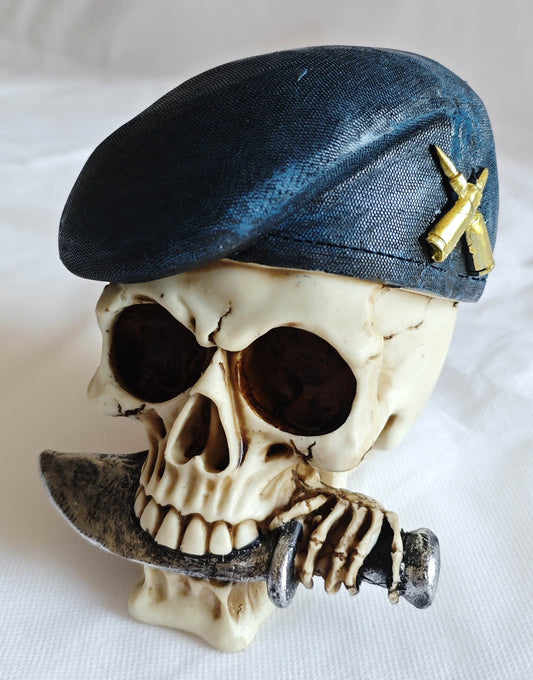 Skull Wearing Beret with Dagger - MarshallsHealthShop