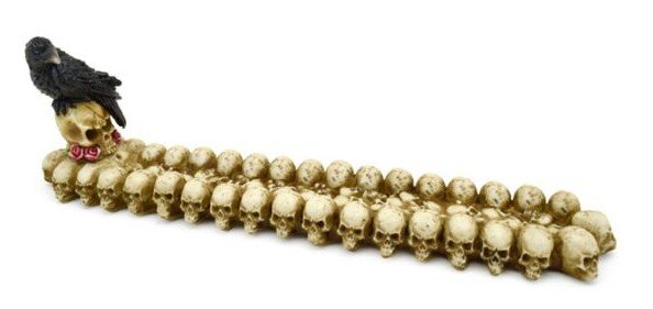 Skulls &amp; Crow Ash Catcher Incense Stick Burner

Height 8cm Width 29cm Depth 5.5cm

1st Stop, Marshall's Health Shop, Gift Shop!

SKU: SK818