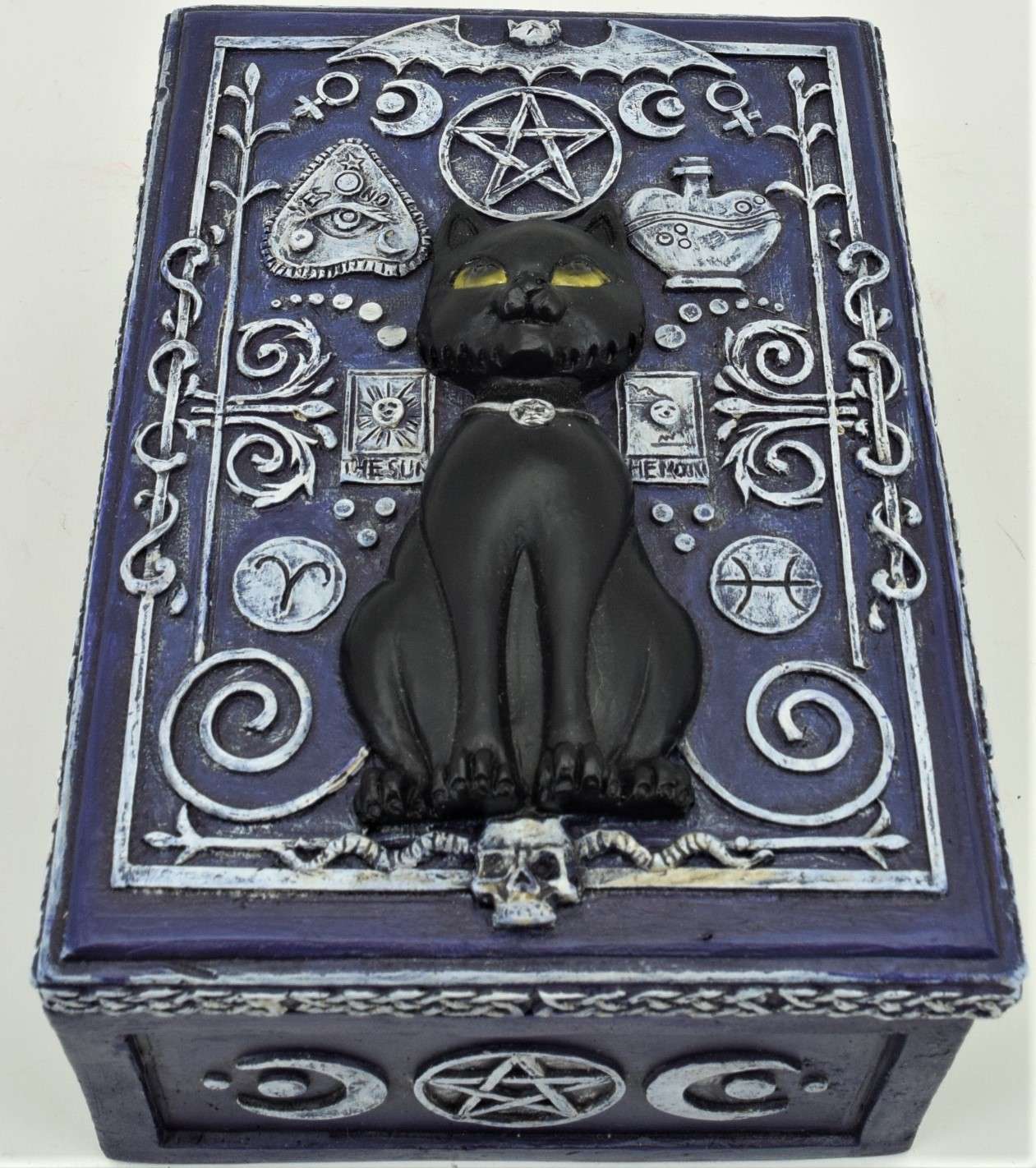 Small Black Cat Tarot Box - MarshallsHealthShop