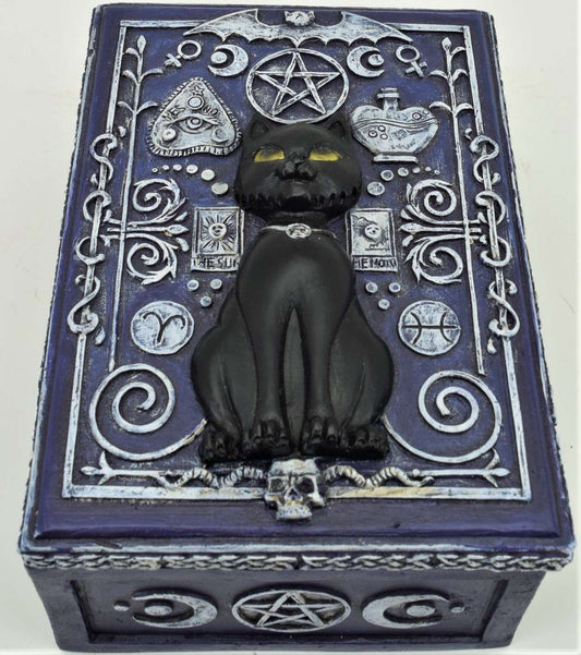 Small Black Cat Tarot Box - MarshallsHealthShop