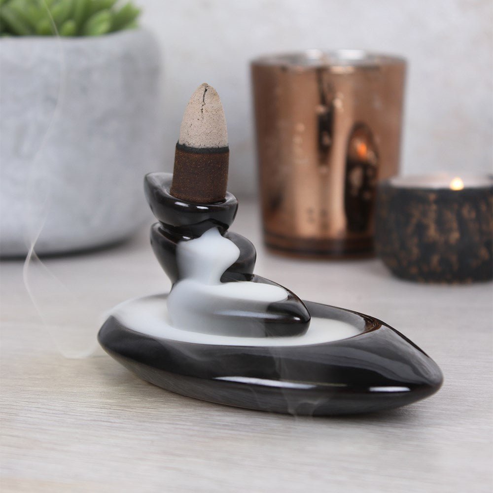 Small Pebbles Backflow Incense Burner - MarshallsHealthShop