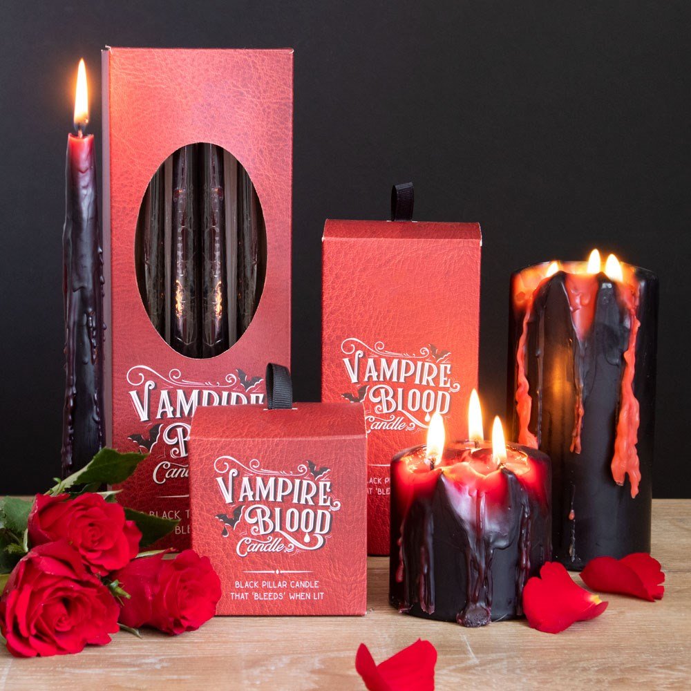 Small Vampire Blood Pillar Candle - 1st Stop Marshall's Health Shop, Gift Shop! - Heath and Natural Therapy New Brighton Christchurch - Naturopath