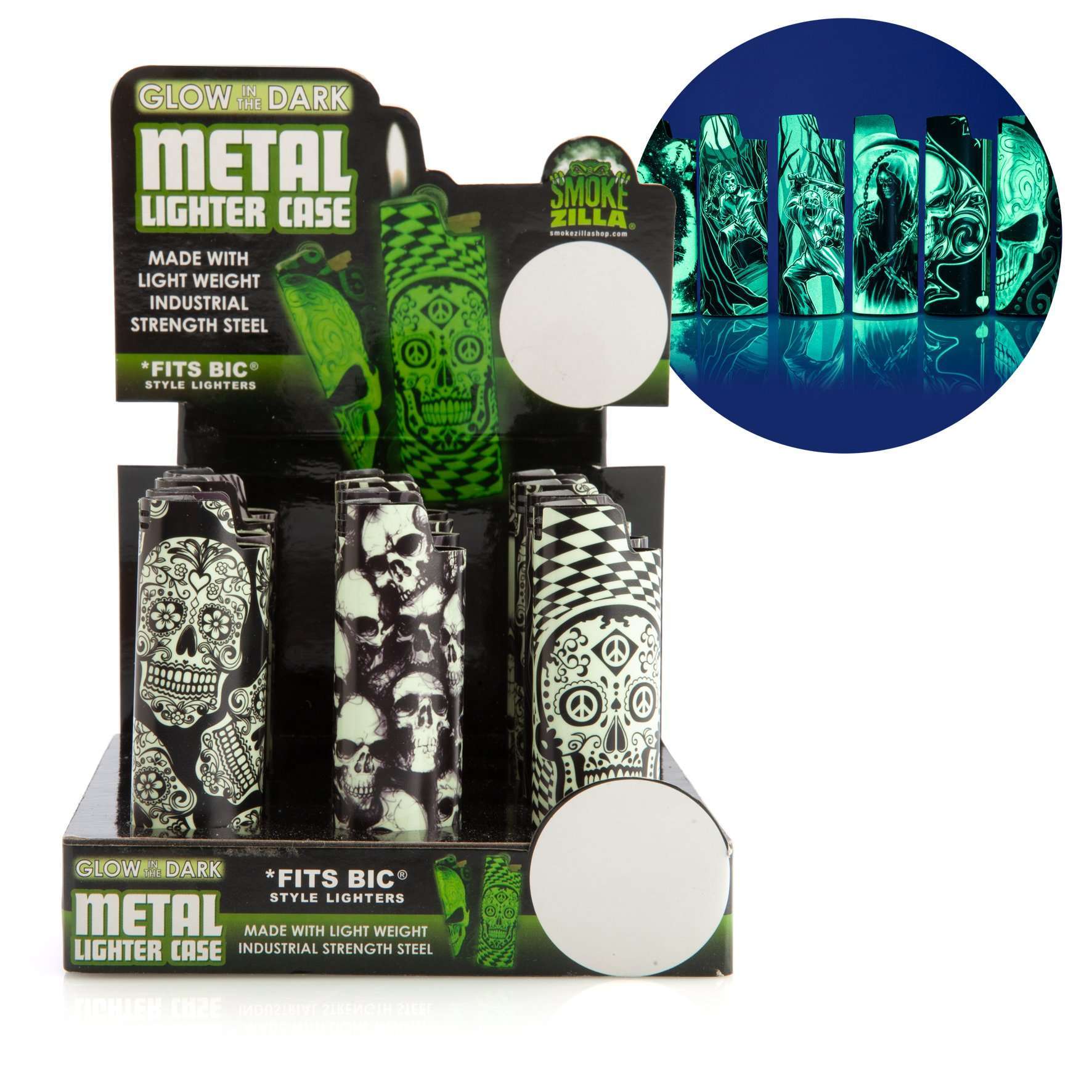 Smokezilla Glow/In/Dark Lighter Case - MarshallsHealthShop