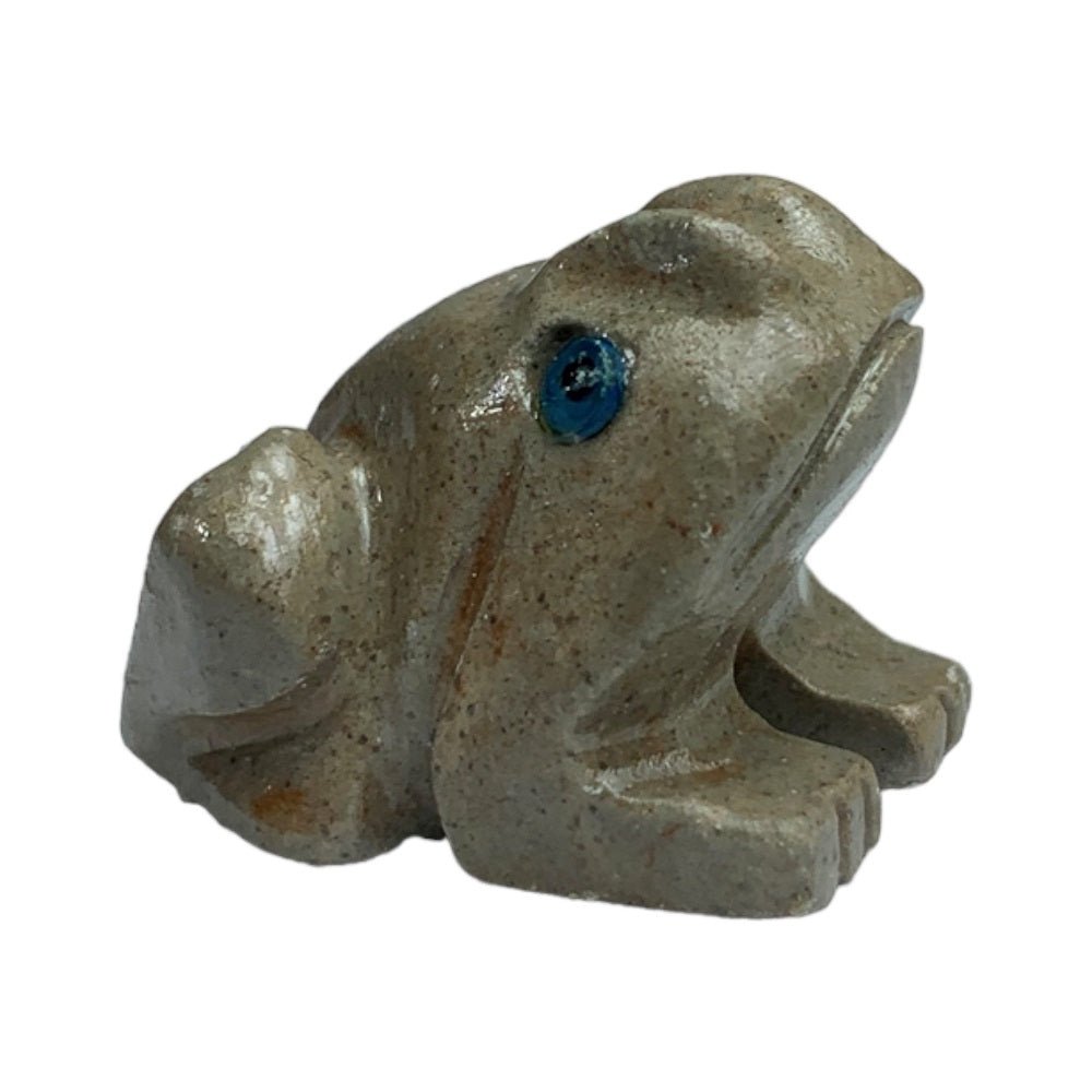 Soapstone Frog Carving - MarshallsHealthShop