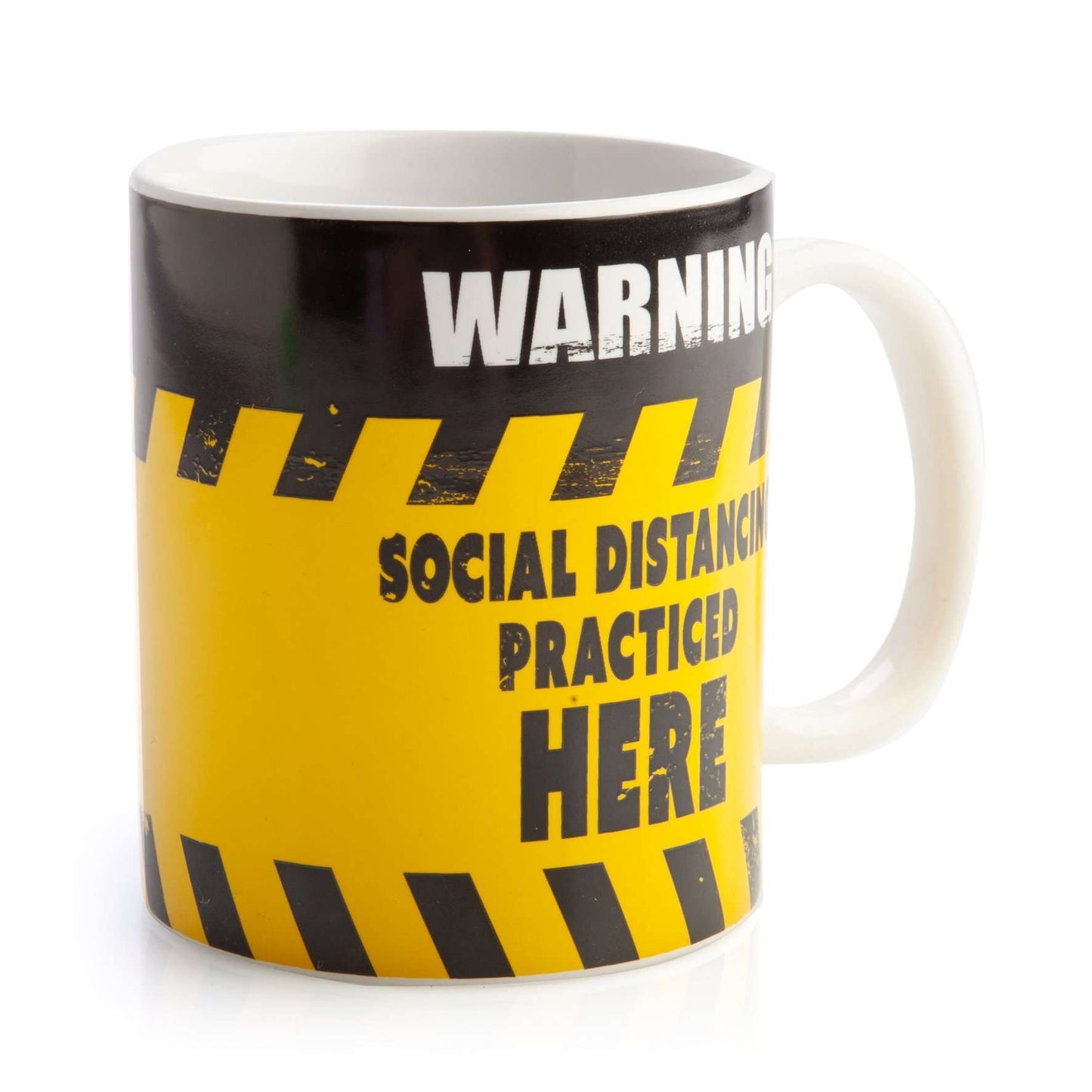 Social Distancing Warning Sign Coffee Mug - 1st Stop Marshall's Health Shop, Gift Shop! - Heath and Natural Therapy New Brighton Christchurch - Naturopath