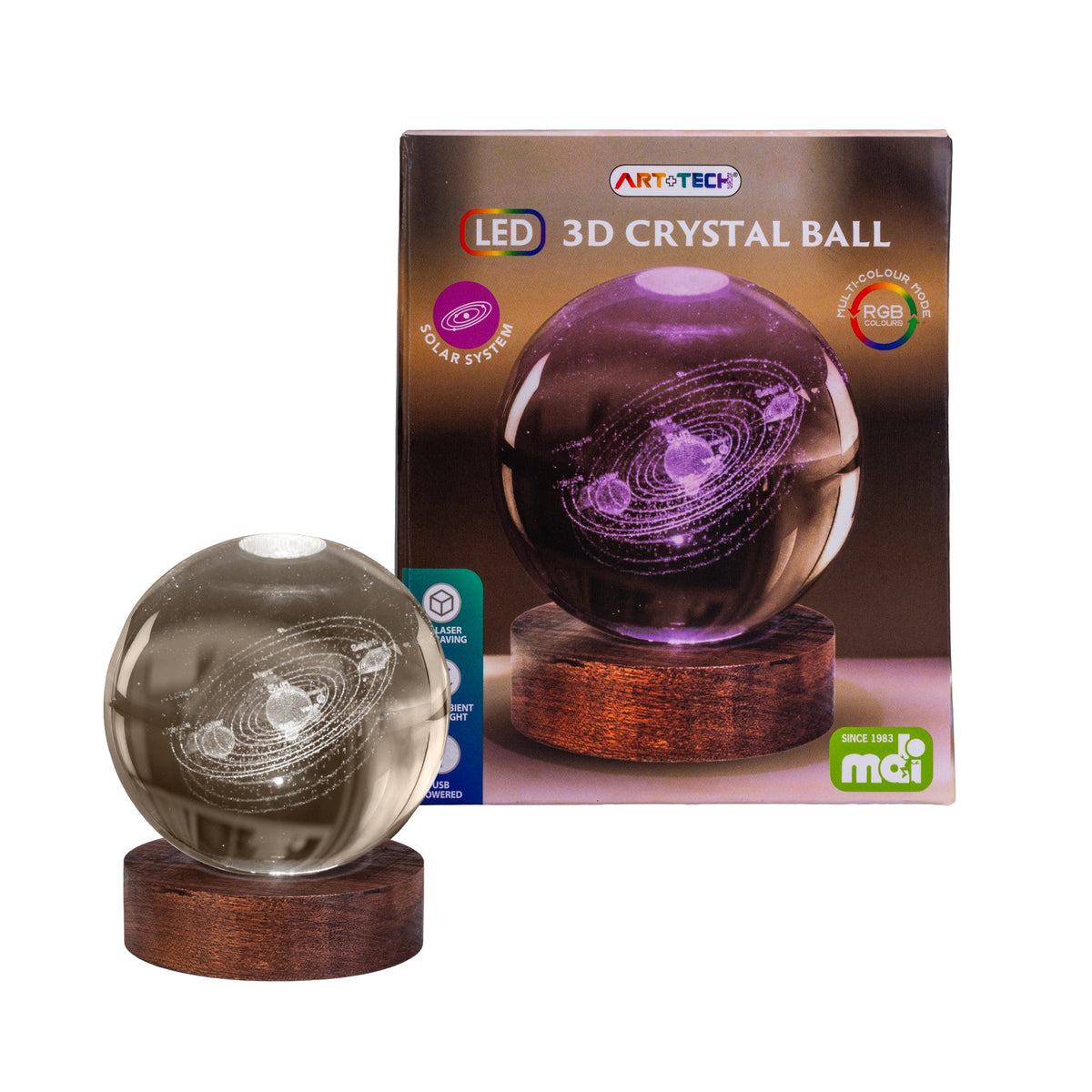 Solar System 3D Crystal Ball Lamp# - 1st Stop Marshall's Health Shop, Gift Shop! - Heath and Natural Therapy New Brighton Christchurch - Naturopath#