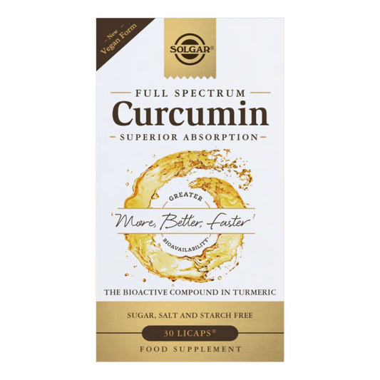 Solgar Full Spectrum Curcumin 185x 90 Softgels - 1st Stop Marshall's Health Shop, Gift Shop! - Heath and Natural Therapy New Brighton Christchurch - Naturopath