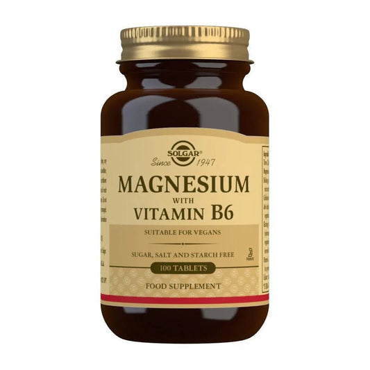 Solgar Magnesium with Vitamin B6 100 Tablets - 1st Stop Marshall's Health Shop, Gift Shop! - Heath and Natural Therapy New Brighton Christchurch - Naturopath