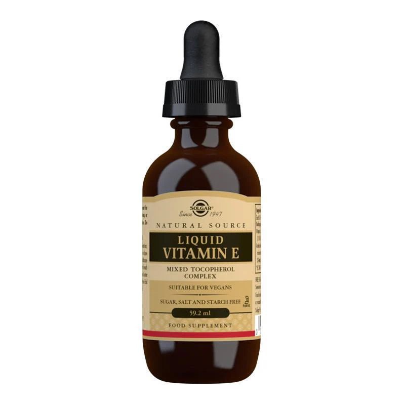 Solgar Natural Source Liquid Vitamin E 59.2ml - 1st Stop Marshall's Health Shop, Gift Shop! - Heath and Natural Therapy New Brighton Christchurch - Naturopath