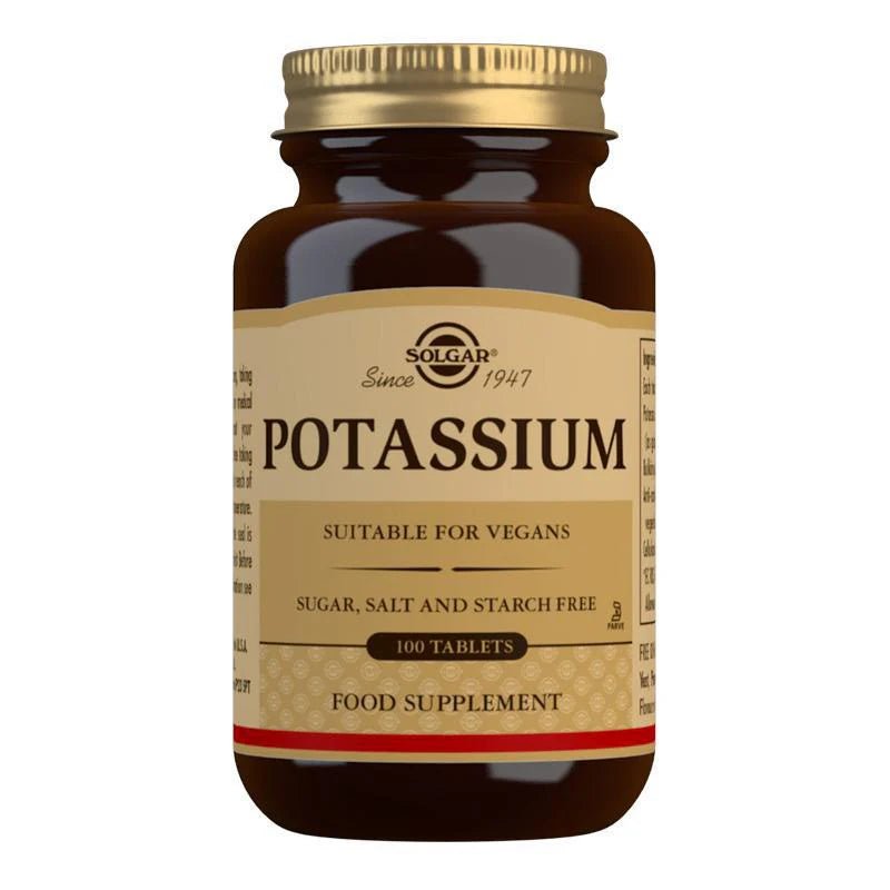 Solgar Potassium 100 Tablets - 1st Stop Marshall's Health Shop, Gift Shop! - Heath and Natural Therapy New Brighton Christchurch - Naturopath