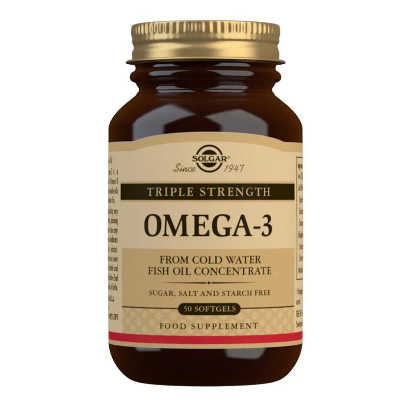 Solgar Triple Strength Omega - 3 100 Softgels - 1st Stop Marshall's Health Shop, Gift Shop! - Heath and Natural Therapy New Brighton Christchurch - Naturopath