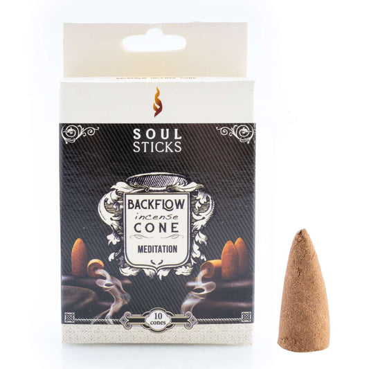 Soul Sticks Meditation Backflow Incense Cone - MarshallsHealthShop