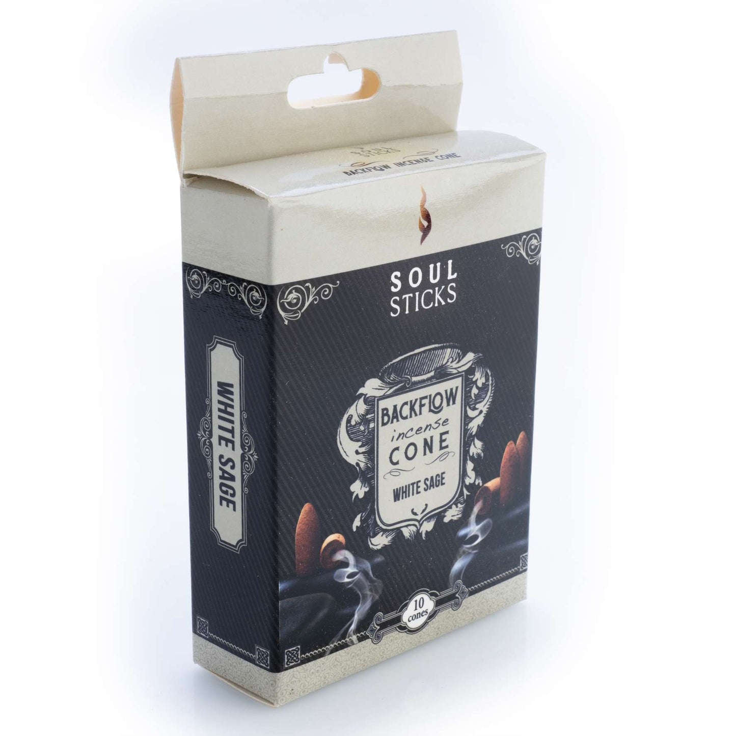 Soul Sticks White Sage Backflow Incense Cone - MarshallsHealthShop
