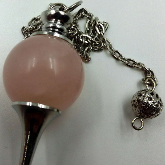 Sphere Pendulums Rose Quartz - MarshallsHealthShop