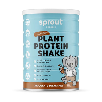 Sprout Junior Plant Protein Shake 660g - 1st Stop Marshall's Health Shop, Gift Shop! - Heath and Natural Therapy New Brighton Christchurch - Naturopath