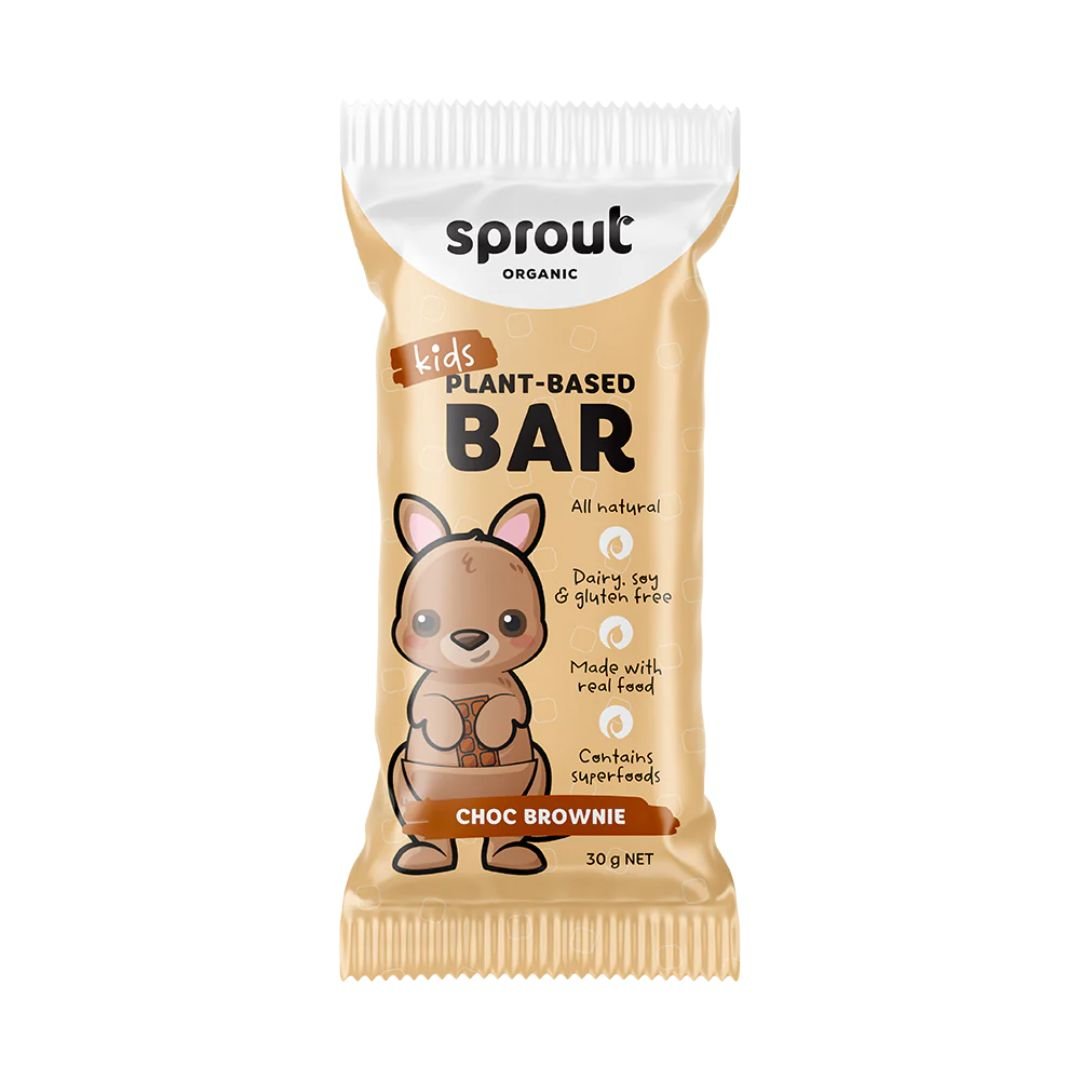 Sprout Kids Bar Chocolate Brownie 30g - 1st Stop Marshall's Health Shop, Gift Shop! - Heath and Natural Therapy New Brighton Christchurch - Naturopath