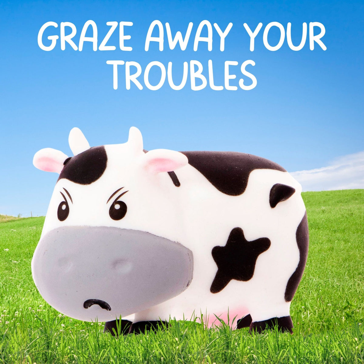 Stress Toy Moody Cow - 1st Stop Marshall's Health Shop, Gift Shop! - Heath and Natural Therapy New Brighton Christchurch - Naturopath