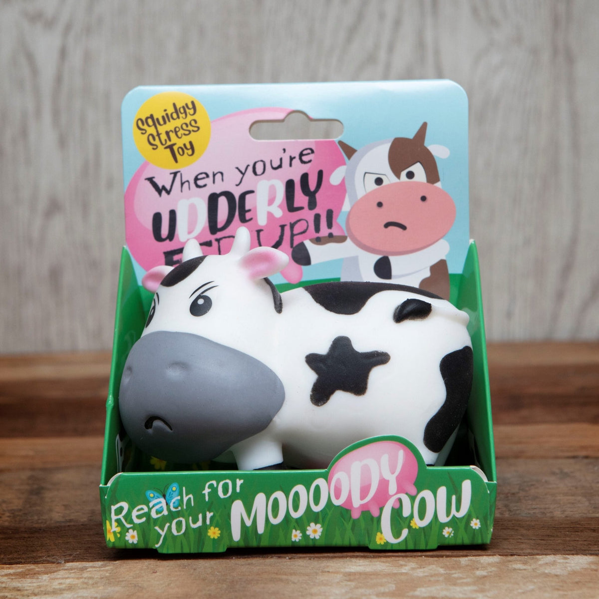 Stress Toy Moody Cow - 1st Stop Marshall's Health Shop, Gift Shop! - Heath and Natural Therapy New Brighton Christchurch - Naturopath